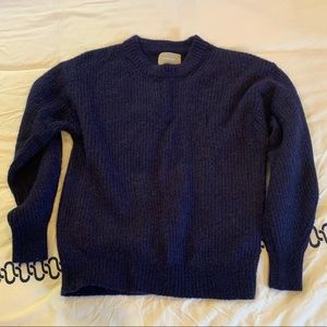 Navy Blue Knit Sweater